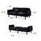 Best Choice Products Curved Convertible Futon, Velvet Fabric Split-Back Sleeper Bed